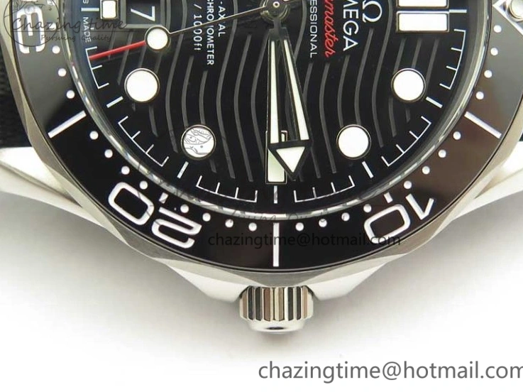 0107 2018 Seamaster Diver 300M VSF Best Edition Black Ceramic Dial on Black Gray Nato Strap A Unique 8057